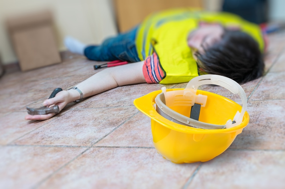injured construction worker