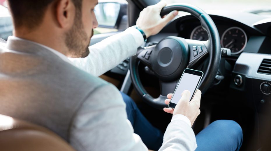 Driver with cell phone